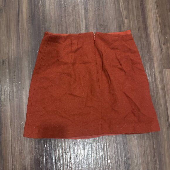 Madwell Museum Patch-Pocket Mini Skirt Wool Blend - Picture 4 of 6